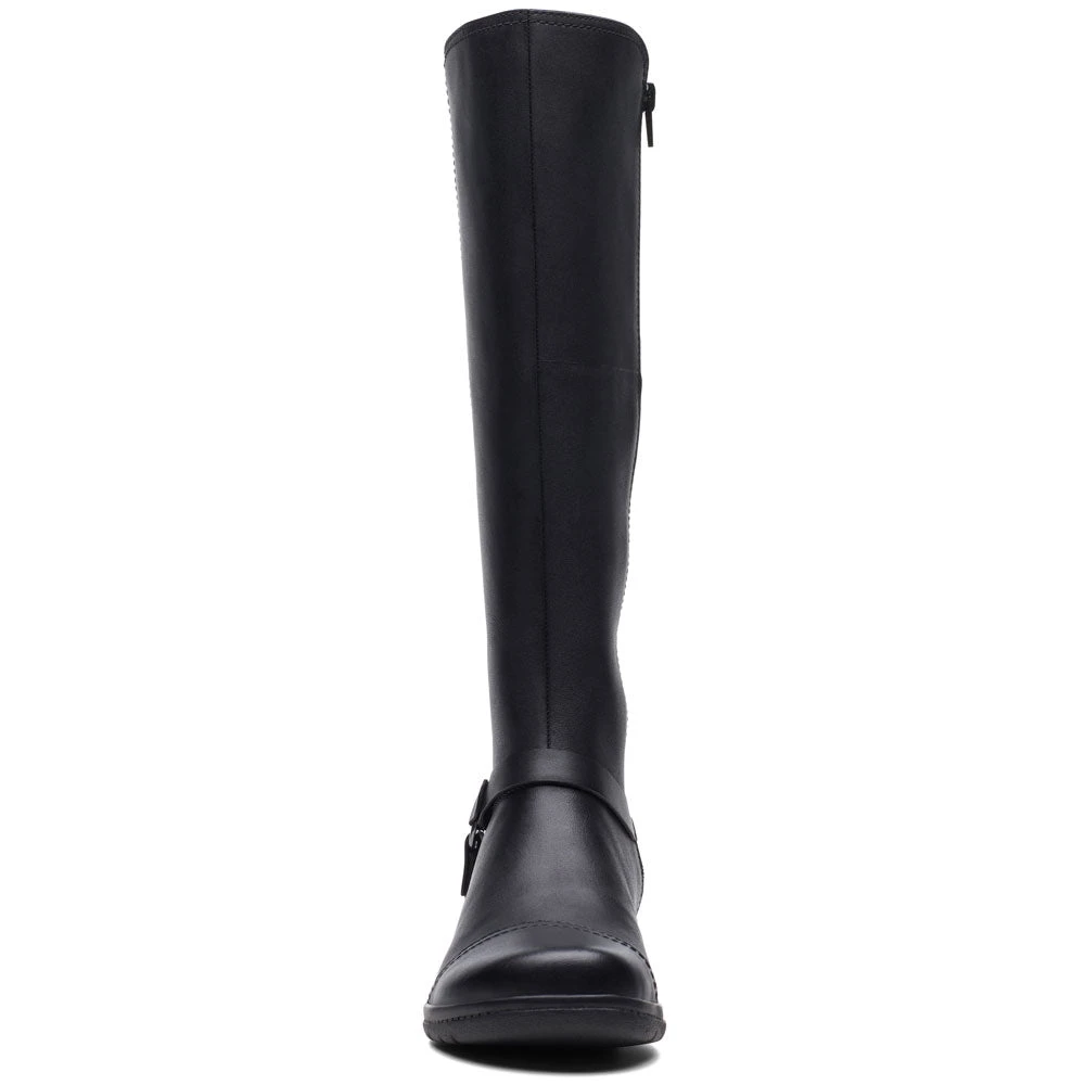 Clarks Cheyn Lindie Boot Black Leather (Women's) 4 Clarks Cheyn Lindie Boot Black Leather (Women's) - Image 4