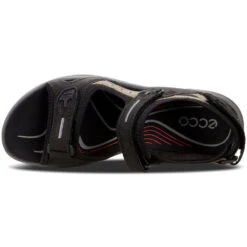 Ecco Yucatan Sandal Black/Mole/Black (Women's) -Ecco Shoe Store black mole 6