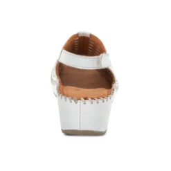 Spring Step Bohemianish Sandal White Leather (Women's) -Ecco Shoe Store bohe 3