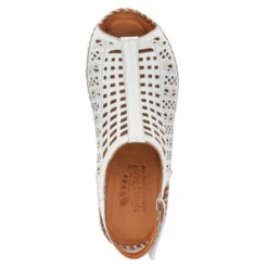 Spring Step Bohemianish Sandal White Leather (Women's) -Ecco Shoe Store bohe 4