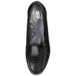 SAS Simplify Loafer Black Croc (Women's) -Ecco Shoe Store croc black 4