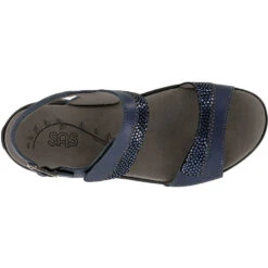 SAS Nudu Sandal Navy Leather (Women's) -Ecco Shoe Store navy 6 a6c2bac4 a6cb 4916 9298 a9505f9eb410