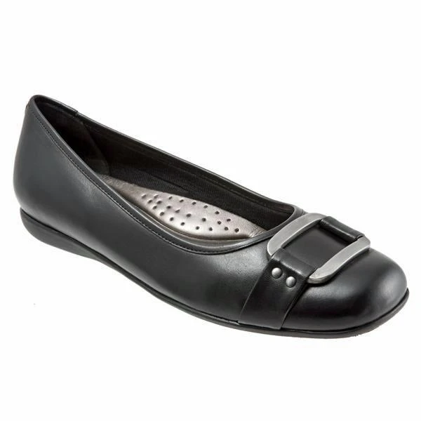 Trotters Sizzle Black Leather (Women's) 1 Trotters Sizzle Black Leather (Women's)