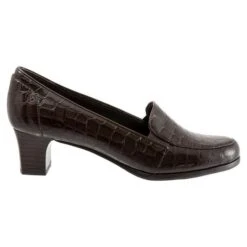 Trotters Gloria Dark Brown Croc (Women's) -Ecco Shoe Store pic4 7a9206e0 bc94 479a 949c b140cb78f953