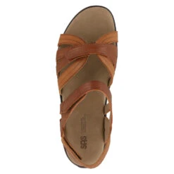 SAS Pier Sandal Sepia Tan Leather (Women's) -Ecco Shoe Store sepia 6
