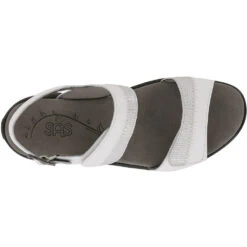 SAS Nudu Sandal White Leather (Women's) -Ecco Shoe Store white 6 cd3bf8ce d729 4cc4 89af d14620412f95