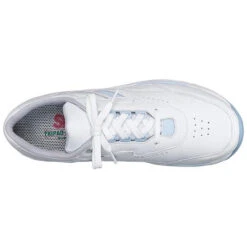 SAS Tour White/Blue Leather (Women's) -Ecco Shoe Store white blue 6